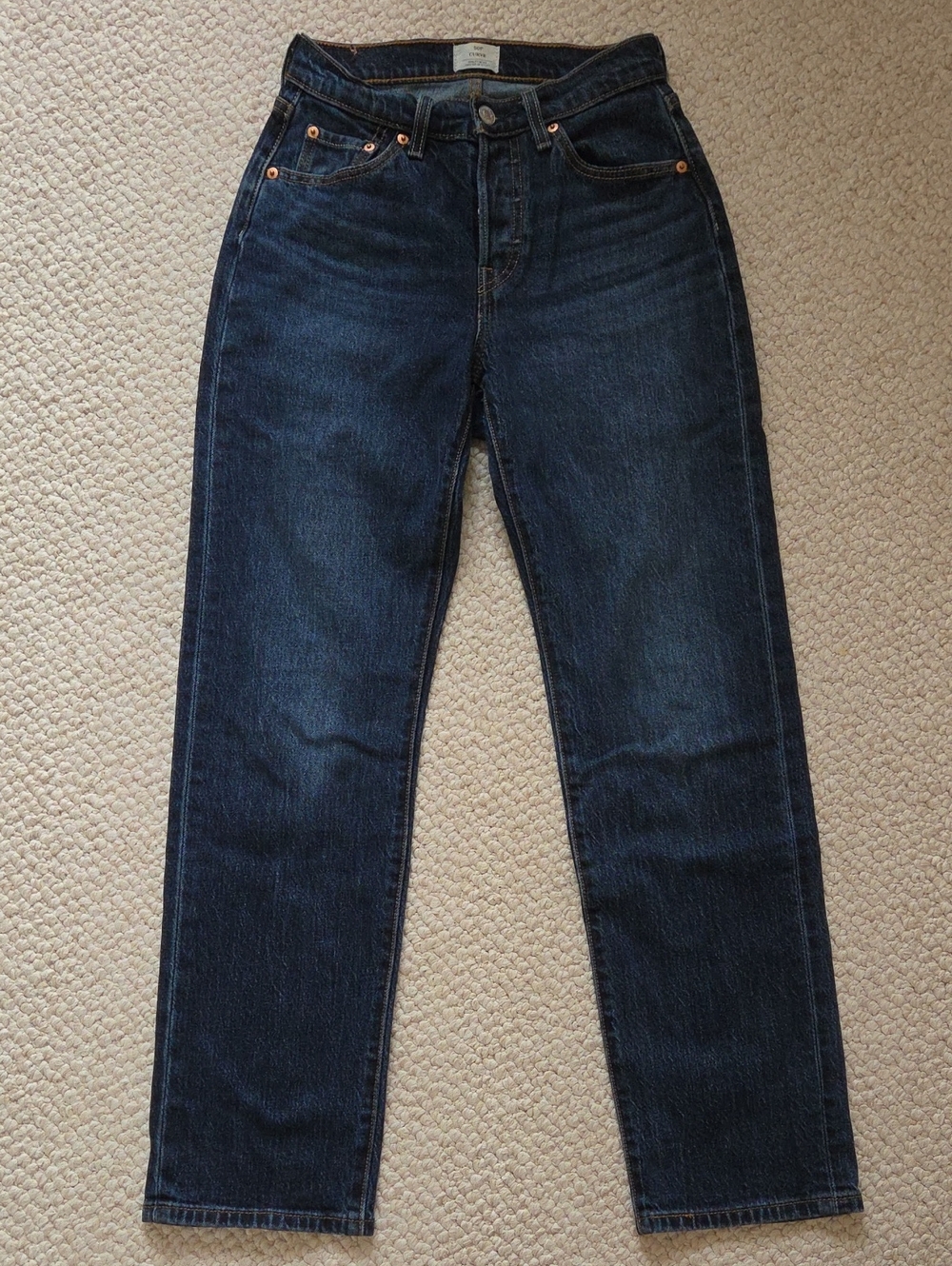 Levi's 501 Curve Deep Indigo Straight Jeans